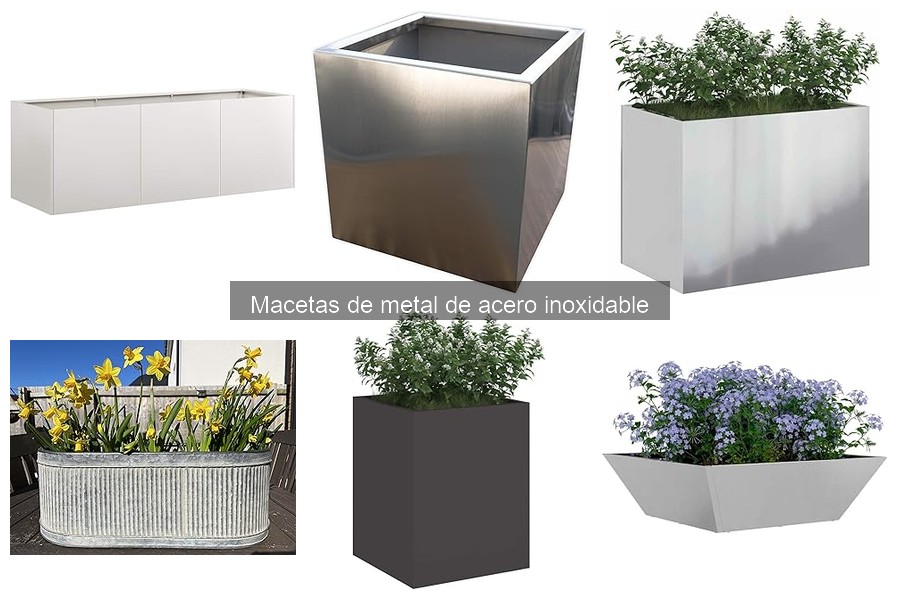 Mejores marcas de macetas de metal de acero inoxidable