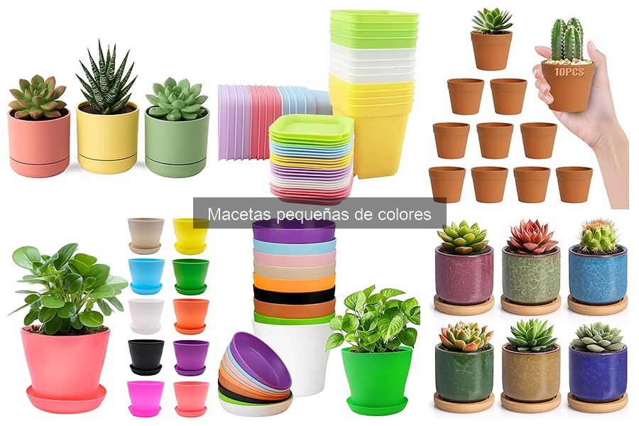 Mejores materiales para macetas pequeñas de colores