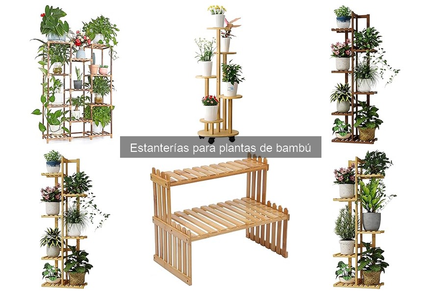Mejores ofertas en estanterías para plantas de bambú