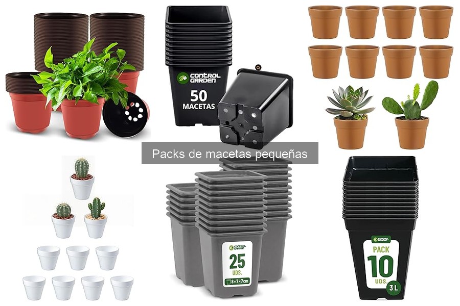 Mejores packs de macetas pequeñas para interiores