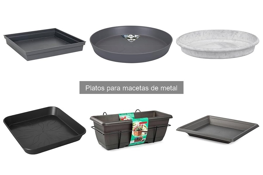 Mejores platos para macetas de metal para interior
