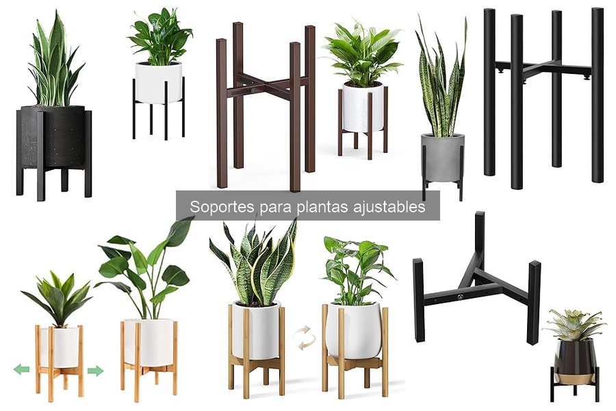 Mejores soportes ajustables para plantas en espacios pequeños