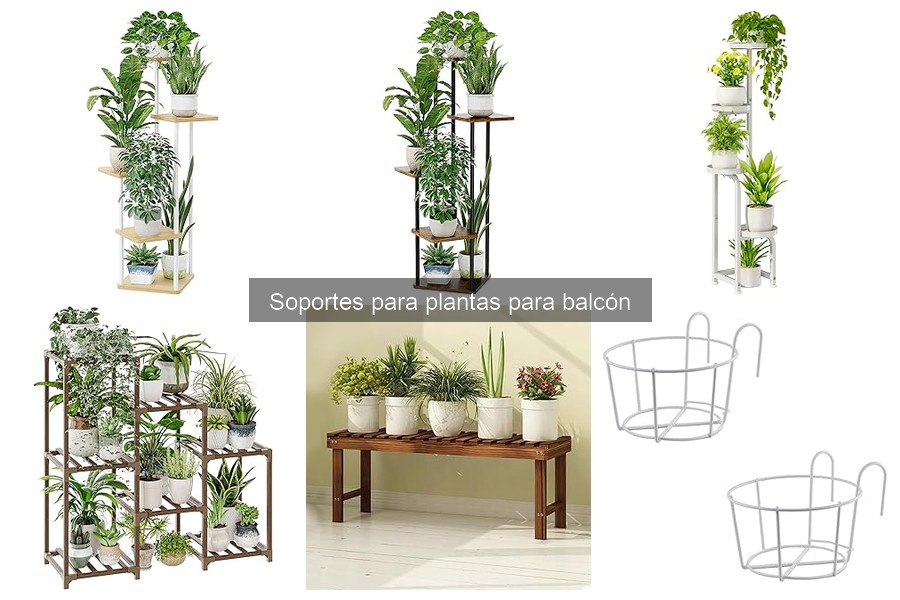 Mejores soportes para plantas en balcones pequeños