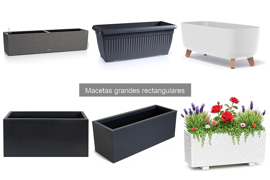 Mejores tiendas para comprar macetas grandes rectangulares con envío gratis