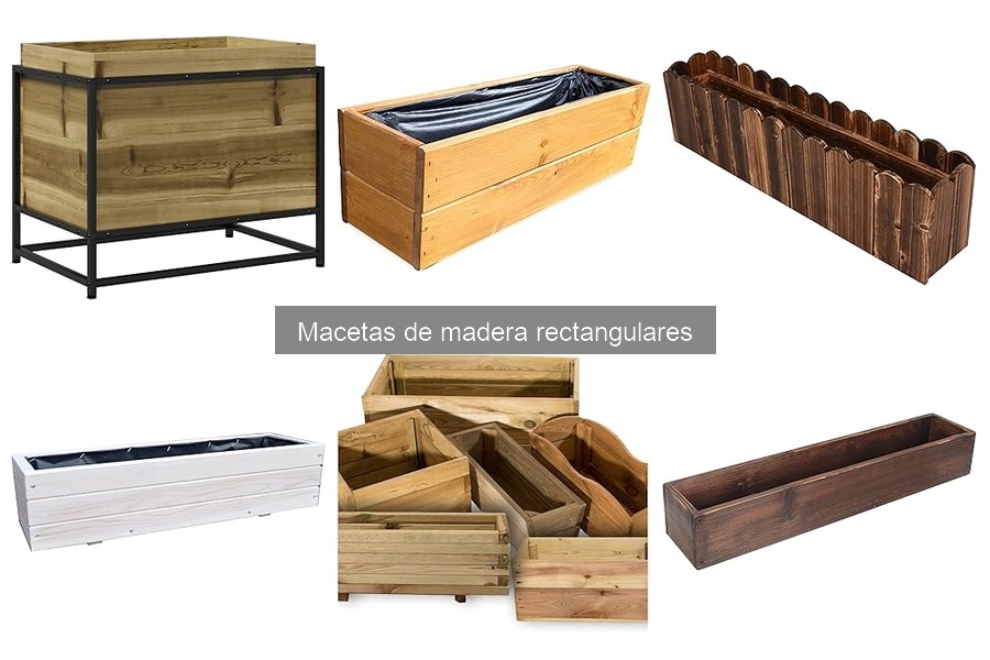 Ofertas en Macetas de Madera Rectangulares para tu Jardín