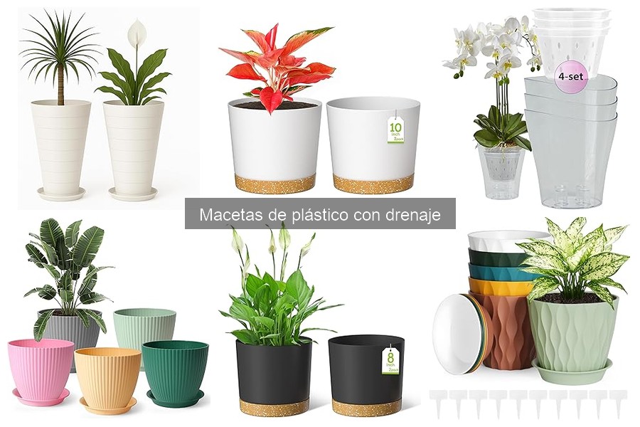 Ofertas en macetas de plástico con drenaje ¡Aprovecha los descuentos!