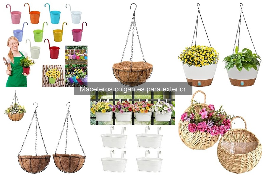 Ofertas en maceteros colgantes para exterior a buen precio