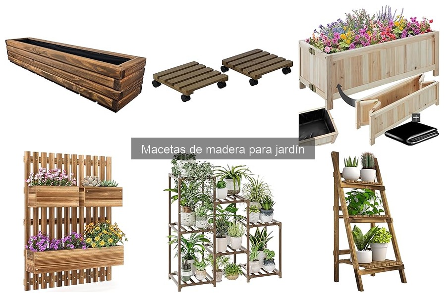 Ofertas y precios de macetas de madera en Amazon