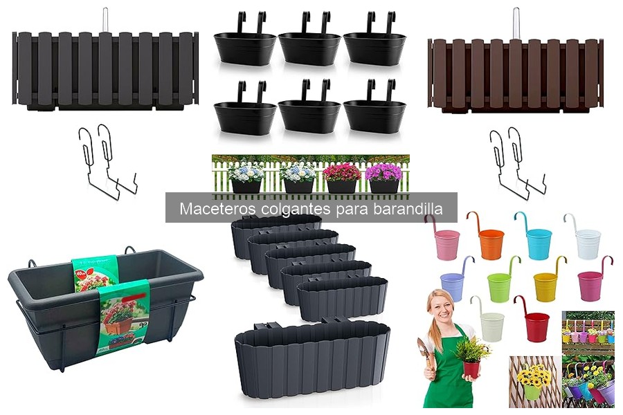Ofertas y precios de maceteros colgantes para barandilla