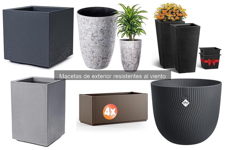 Opiniones sobre macetas de exterior resistentes al viento