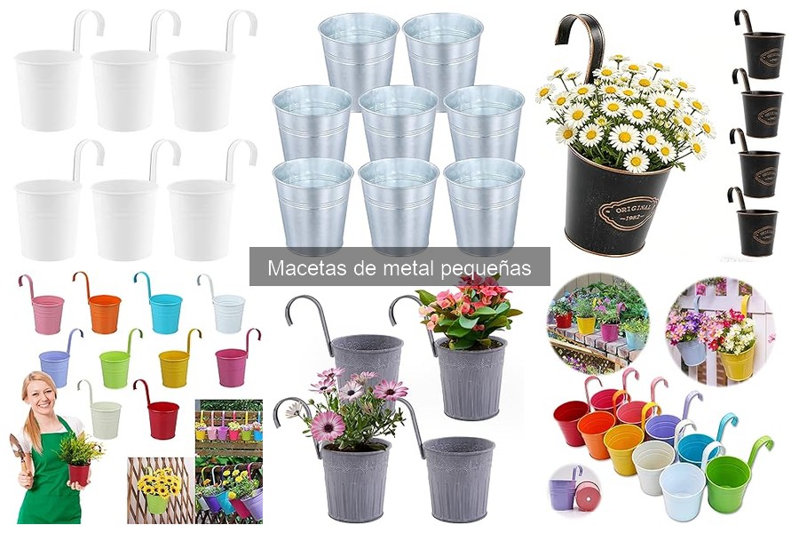 Opiniones sobre macetas de metal pequeñas: reseñas de marcas