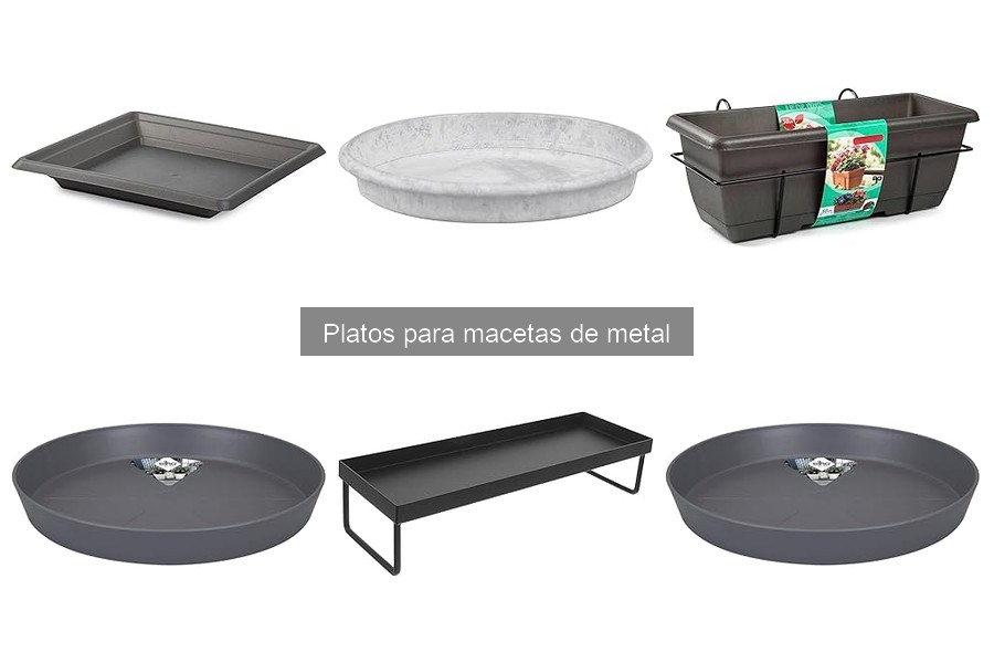 Platos para macetas de metal: ¿resisten al clima exterior?
