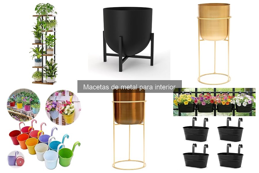 Precio promedio de macetas de metal para interior