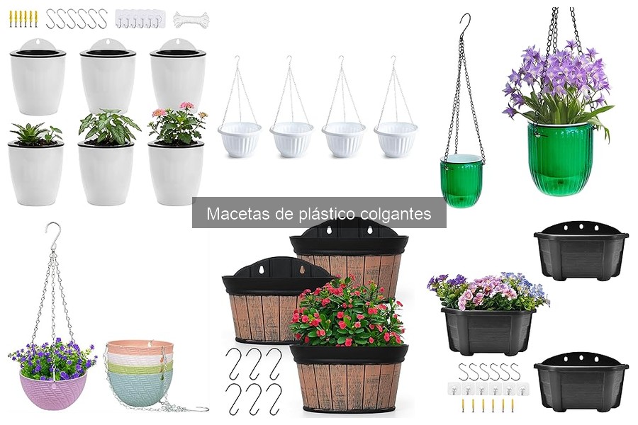 Precios y dónde comprar macetas de plástico colgantes