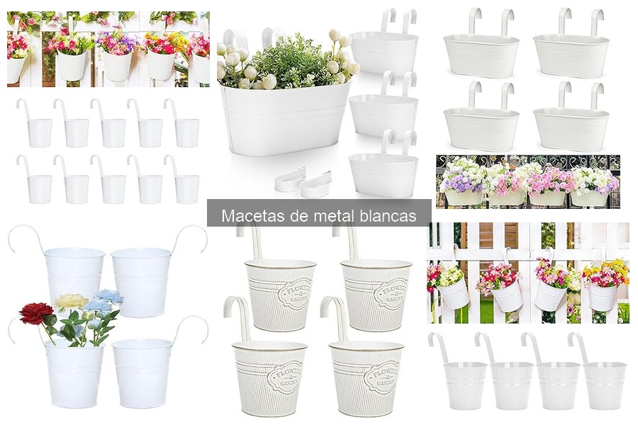 Problemas comunes con macetas de metal blancas y soluciones