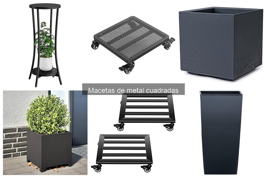 Problemas comunes con macetas de metal cuadradas y soluciones