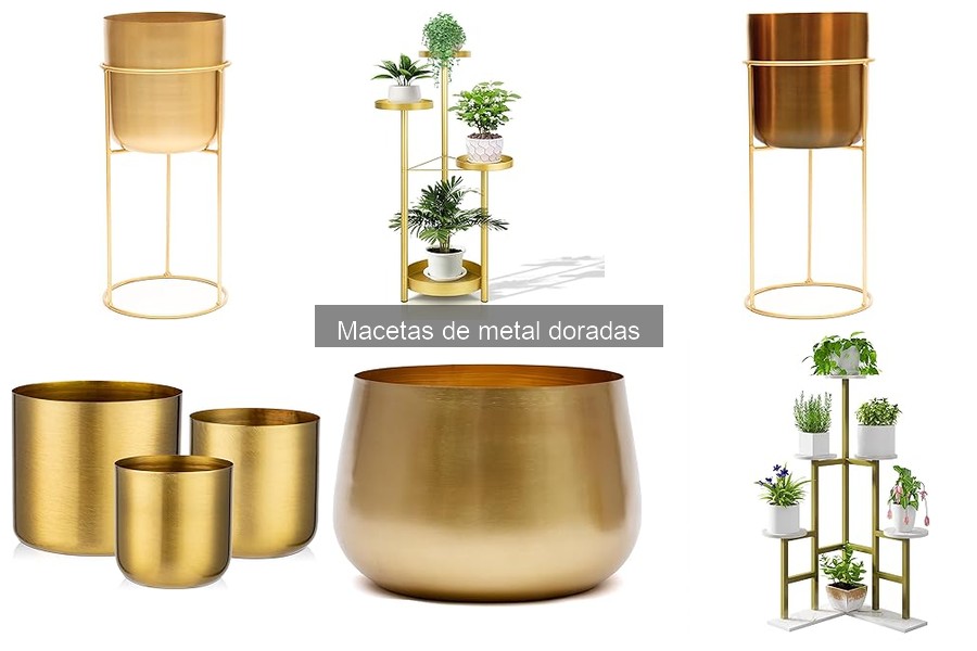 Problemas comunes con macetas de metal doradas y sus soluciones
