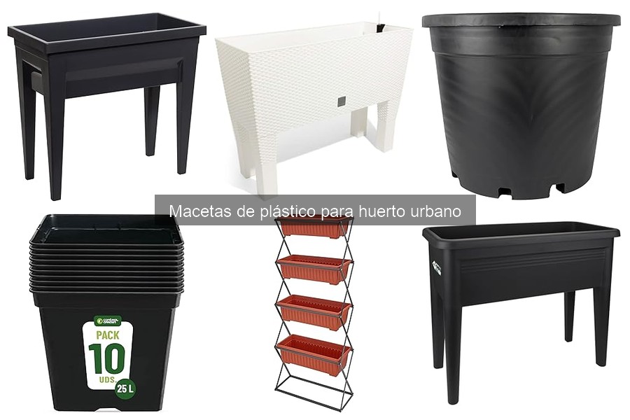 Problemas comunes con macetas de plástico en huertos urbanos