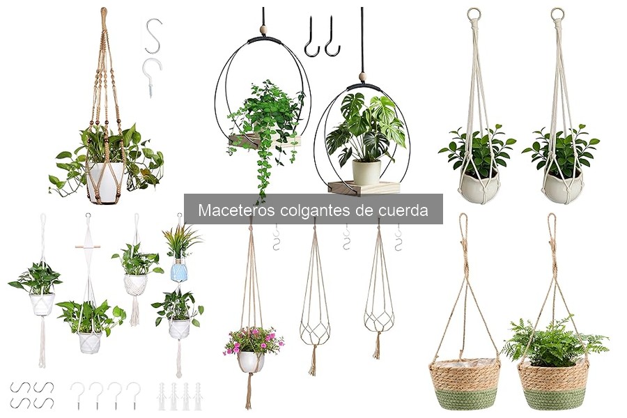 Problemas comunes con maceteros colgantes de cuerda y soluciones