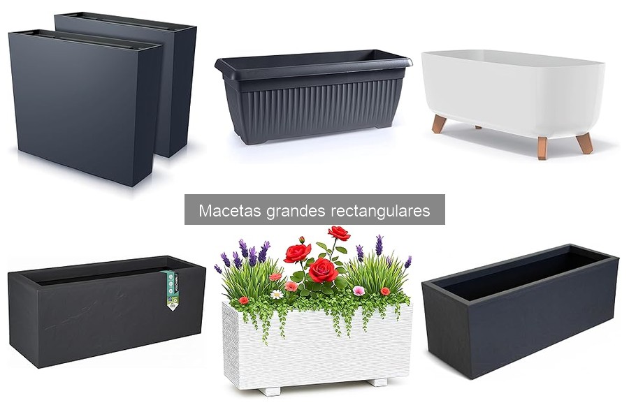 ¿Qué material elegir para macetas grandes rectangulares?