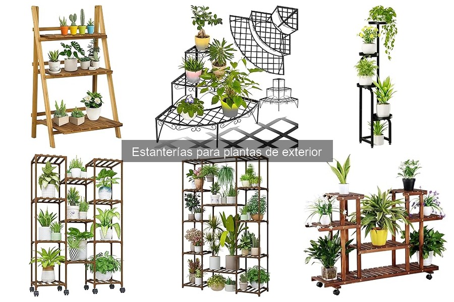 ¿Qué son las estanterías para plantas de exterior?
