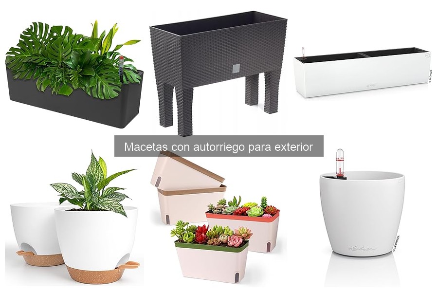 ¿Qué son las macetas con autorriego para exterior?