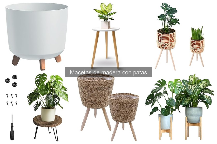 Qué son las macetas de madera con patas: características y beneficios