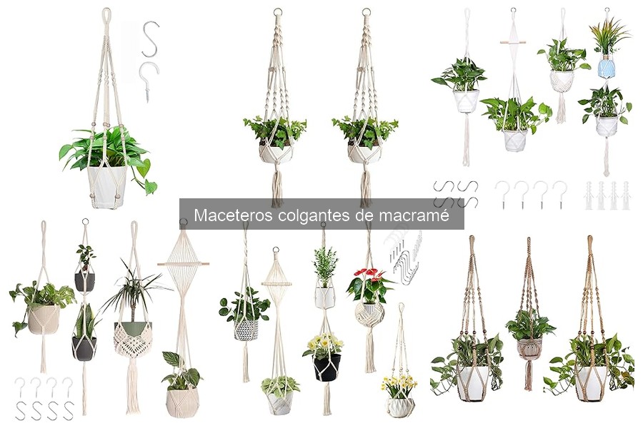 Qué son los maceteros colgantes de macramé: guía completa