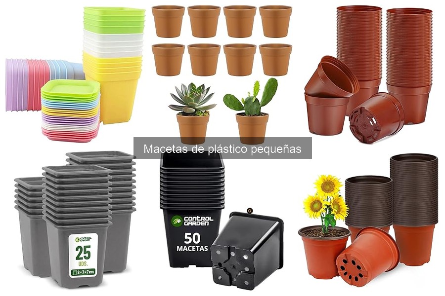 ¿Son ecológicas las macetas de plástico pequeñas?