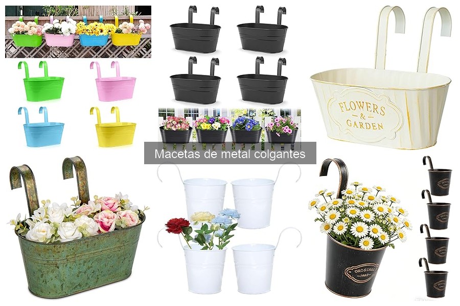 ¿Son seguras las macetas de metal colgantes para tus plantas?
