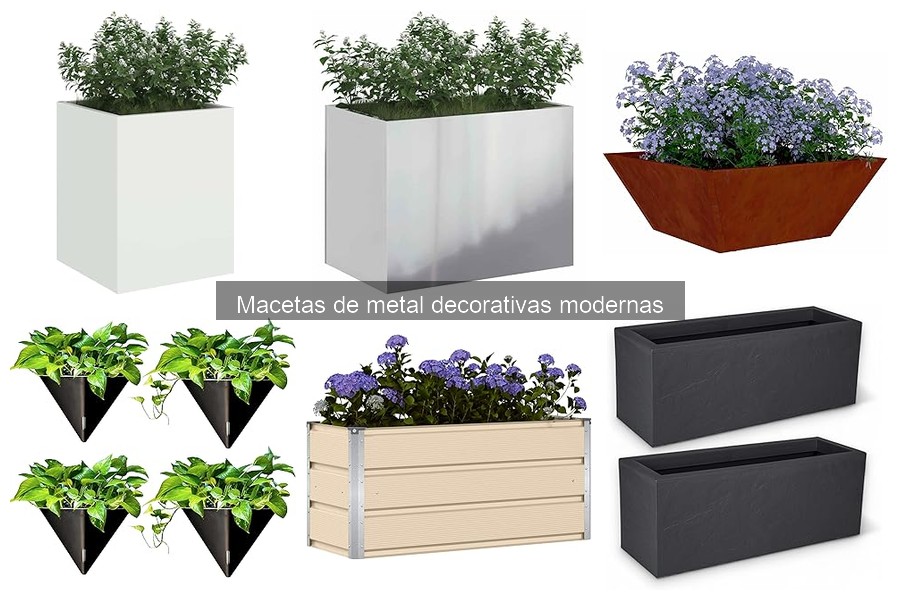 Tendencias en Macetas de Metal Decorativas Modernas 2023