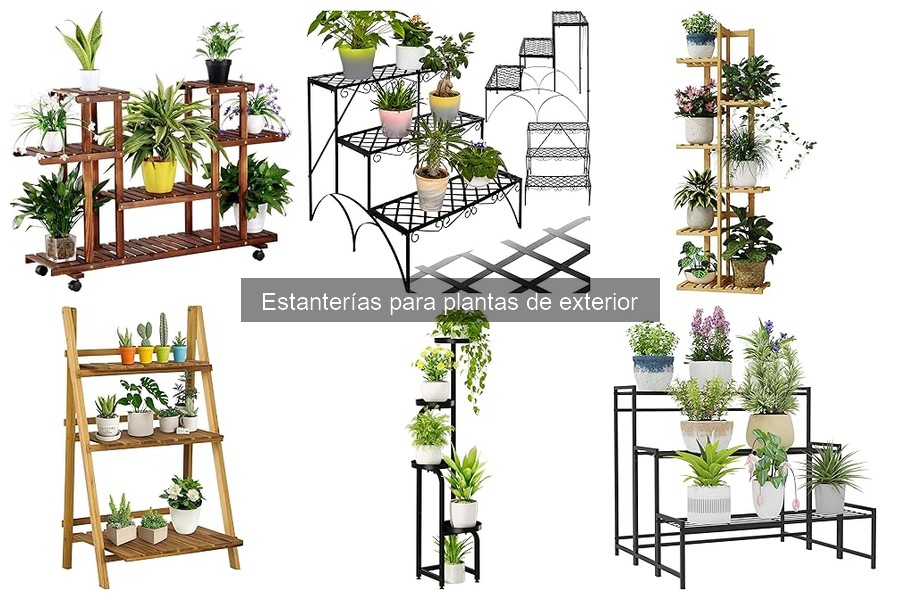 Tipos de estanterías para plantas de exterior | Guía completa
