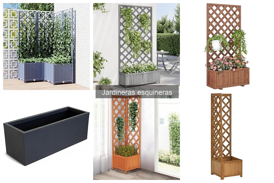 Tipos de jardineras esquineras: materiales y estilos