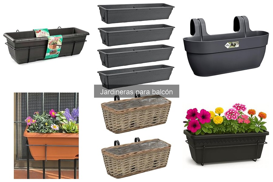 Tipos de jardineras para balcón: materiales y tamaños