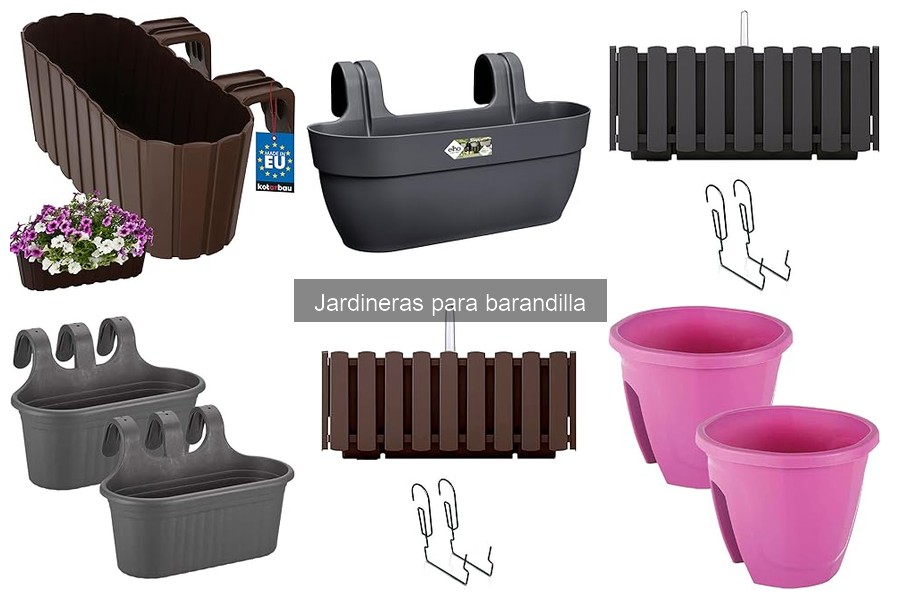 Tipos de jardineras para barandilla: materiales y estilos
