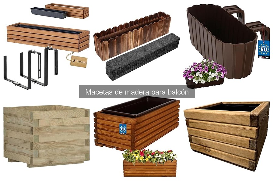 Tipos de macetas de madera para balcón: diseños y tamaños