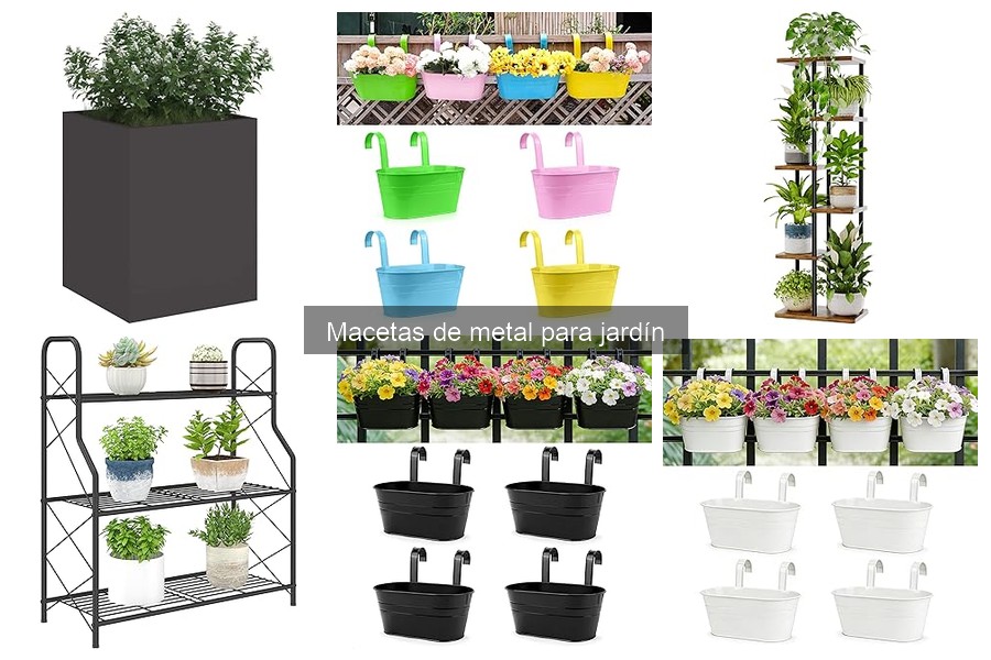 Tipos de macetas de metal para jardín: guía completa
