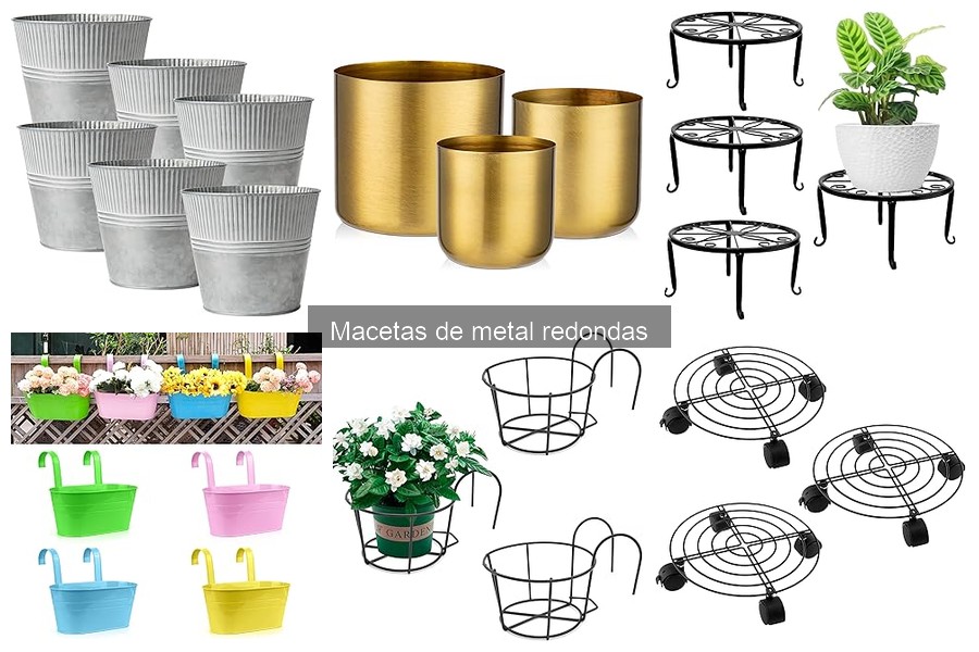 Tipos de Macetas de Metal Redondas: Guía Completa