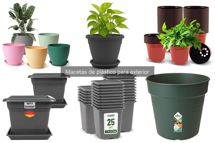 Tipos de macetas de plástico para exterior: guía completa