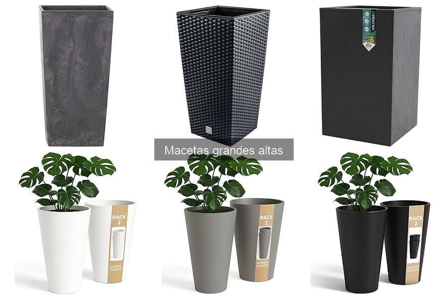 Tipos de macetas grandes altas para tu hogar y jardín