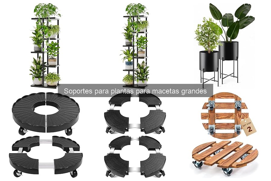 Tipos de soportes para macetas grandes: características y usos