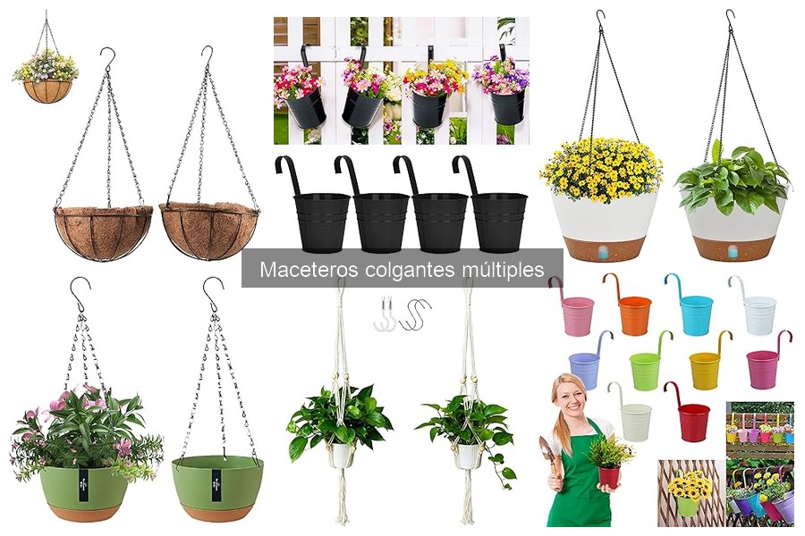 Ventajas de los Maceteros Colgantes Múltiples en Casa