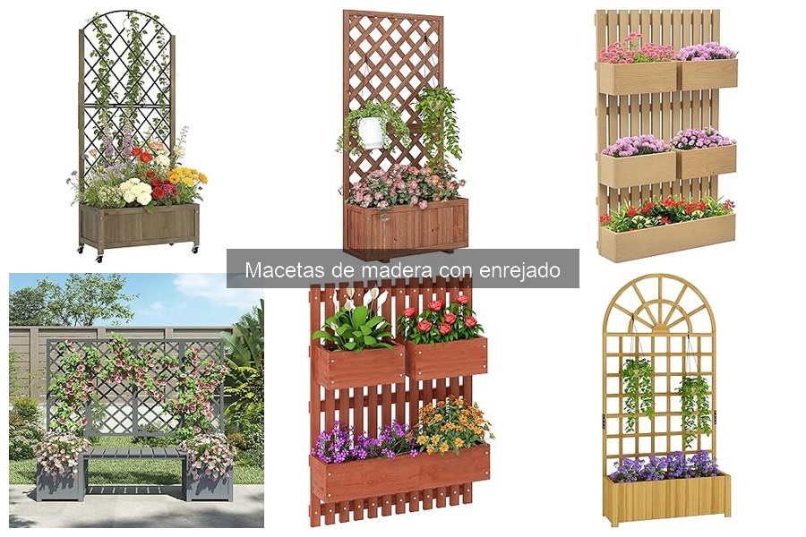 Ventajas y desventajas de las macetas de madera con enrejado