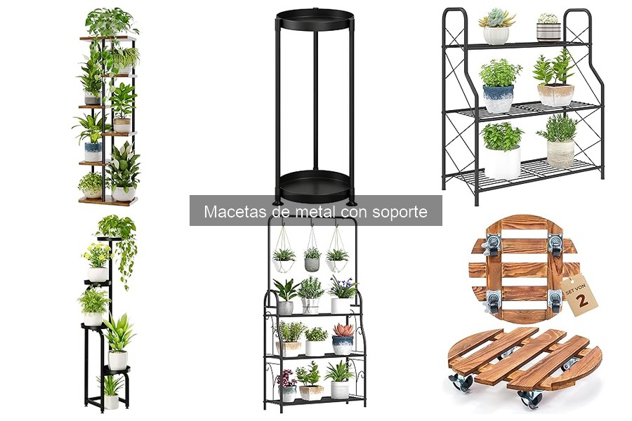 Ventajas y desventajas de las macetas de metal con soporte