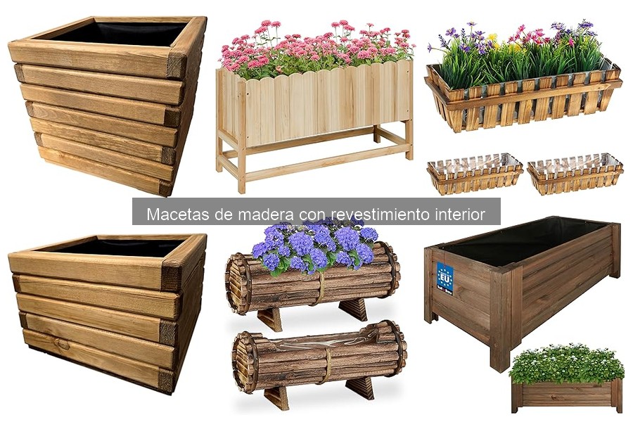 Ventajas y desventajas de macetas de madera con revestimiento